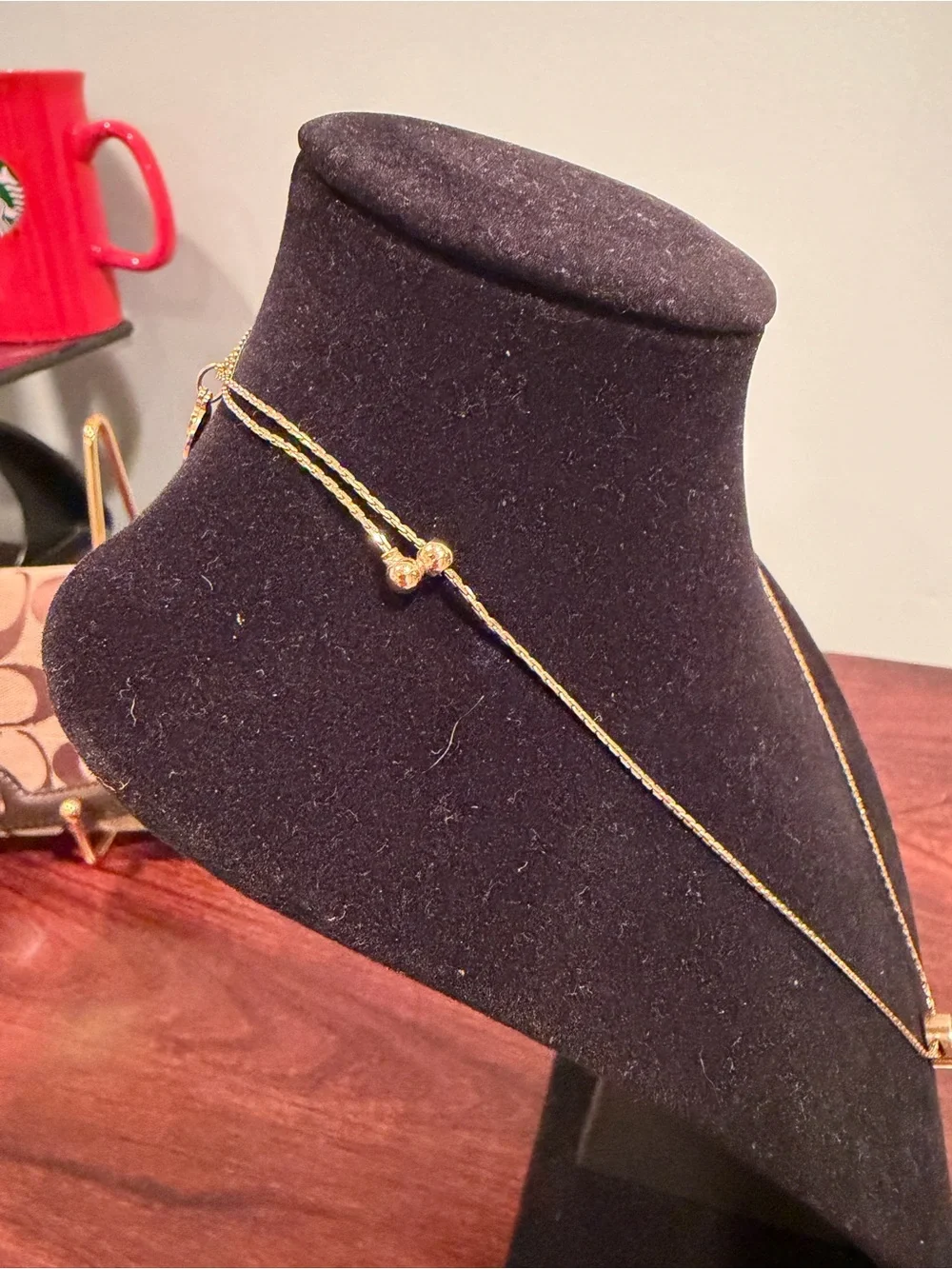 Alex and Ani Gold Pendant Necklace with Amber Stone - adjustable chain